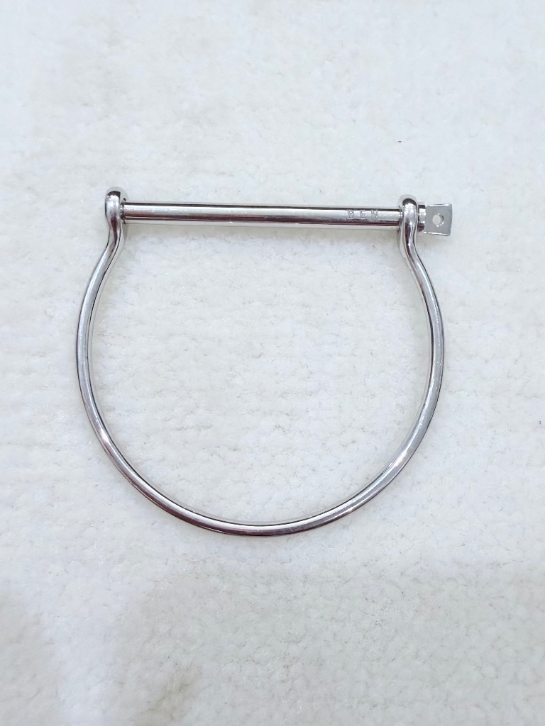 Miansai 925 Sterling Silver Thin Screw Cuff 'Ben' Engraved